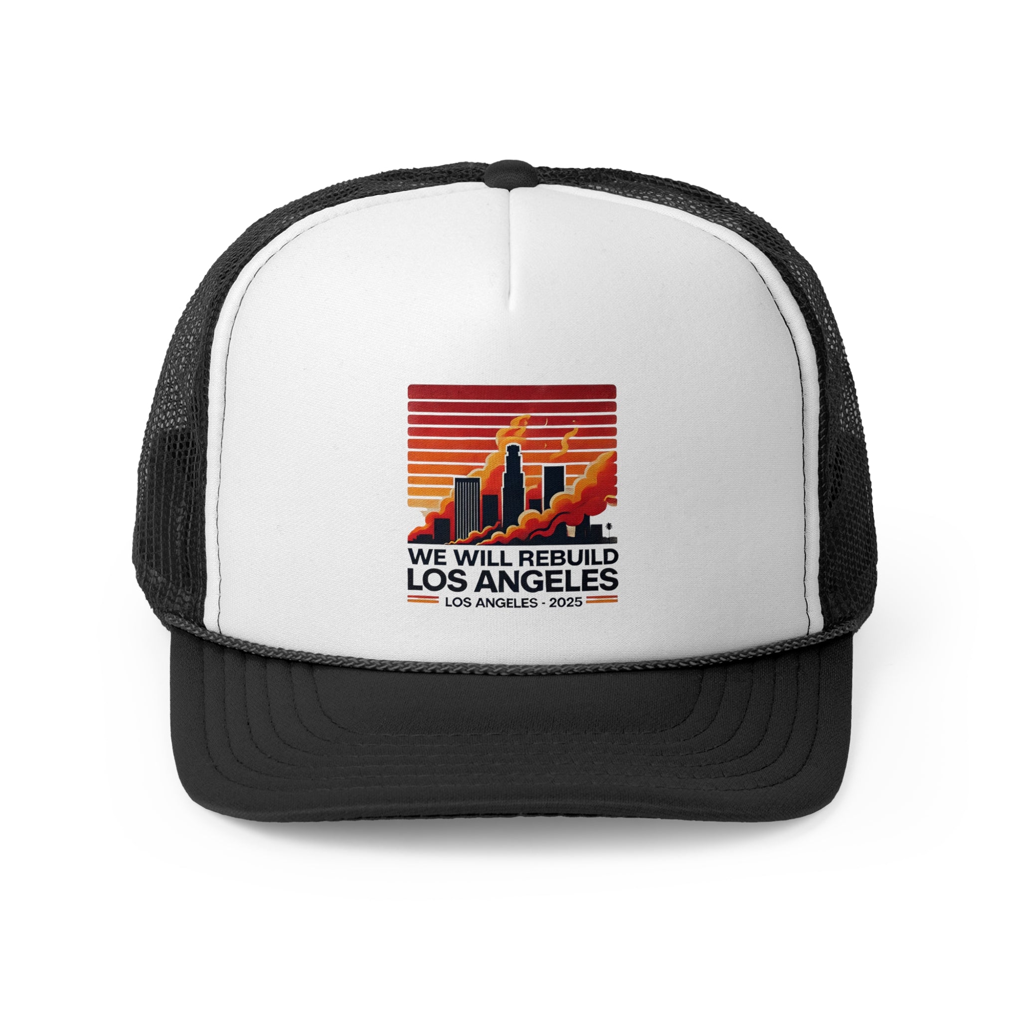 We Will Rebuild Los Angeles 2025 Trucker Cap
