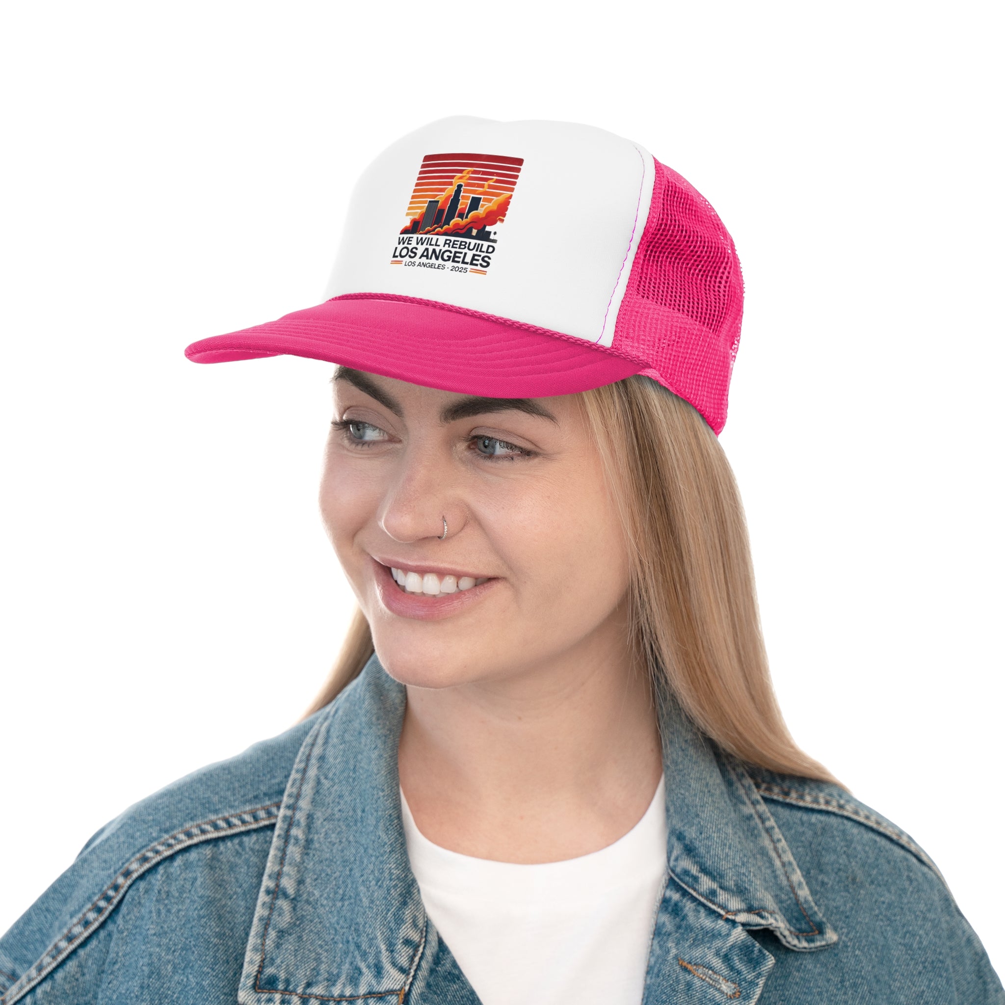 We Will Rebuild Los Angeles 2025 Trucker Cap