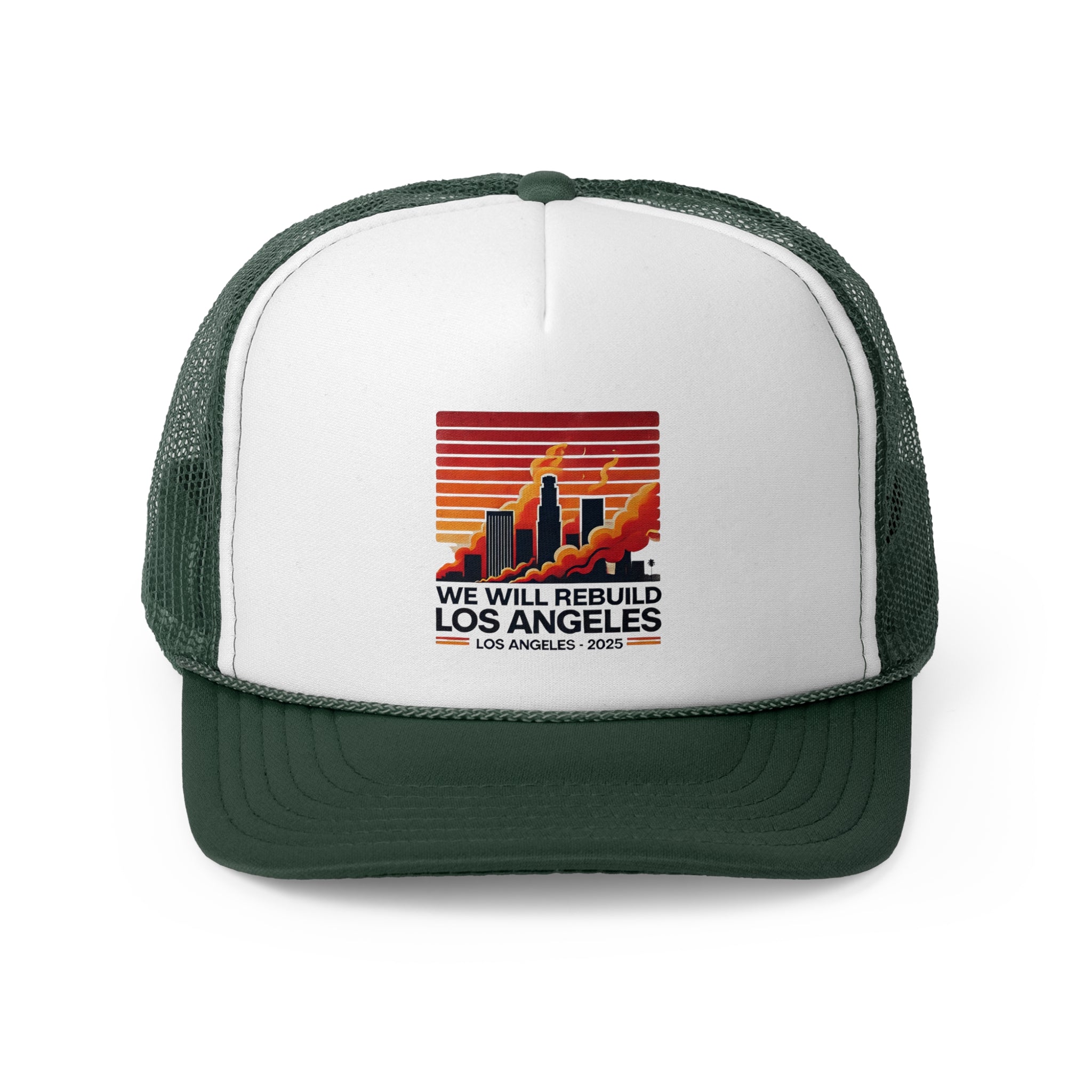 We Will Rebuild Los Angeles 2025 Trucker Cap
