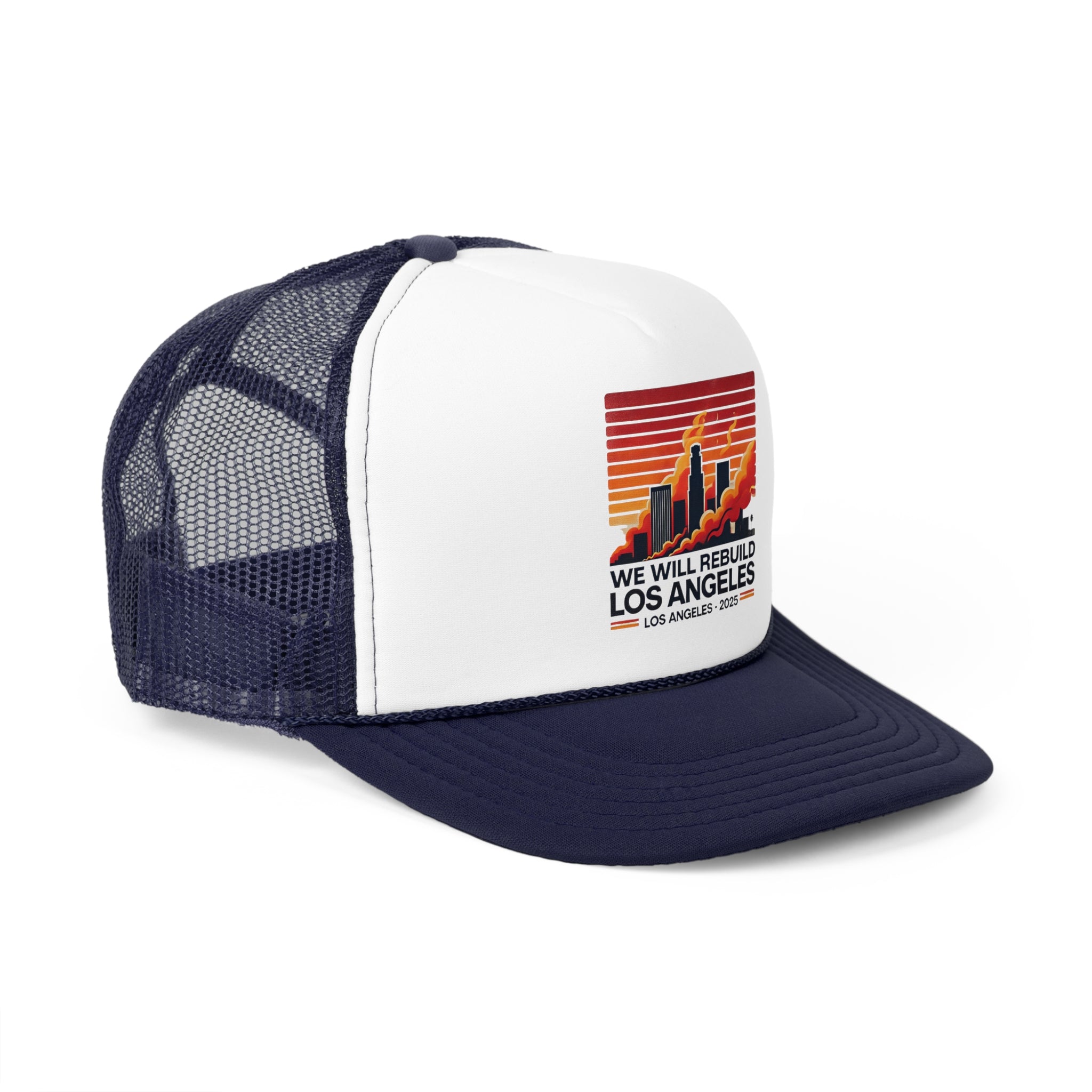 We Will Rebuild Los Angeles 2025 Trucker Cap